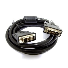 OEM DVI-D -> DVI-D M/M video kábel 2m fekete dual link