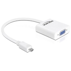 Delock HDMI micro D -> VGA M/F adapter fehér