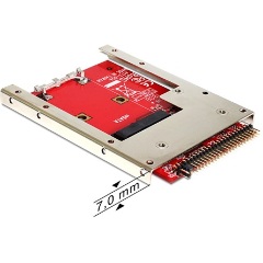 Delock IDE 2.5" 44pin -> mSATA adapter with 2.5" Frame (7 mm)