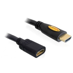 Delock HDMI 1.4 M/F video jelkábel 1m 3D support