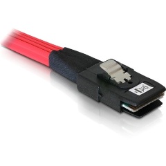 Delock SAS mini SFF-8087 4 Molex Power 4pin -> 4 SAS SFF 8482 M/M adatkábel 0.5m