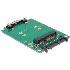 Delock Micro SATA 16pin -> mSATA konverter full size