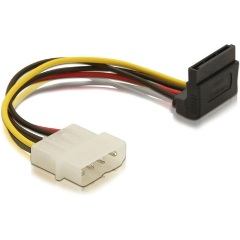 Delock Molex Power 4pin -> SATA Power 15pin M/F tápkábel 0.15m