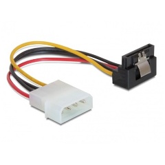 Delock Molex Power 4pin -> SATA Power 15pin M/F tápkábel 0.15m