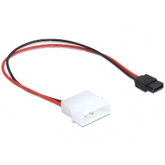 Delock Molex Power 4pin -> SATA Power 6pin M/F tápkábel 0.24m