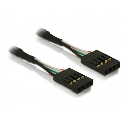 Delock USB-A Pinheader 4pin - USB-A pinheader 4pin F/F adatkábel 0.4m