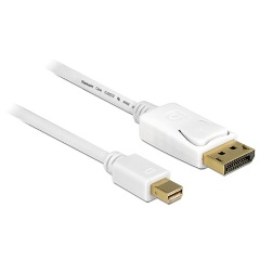 Delock Displayport mini -> Displayport M/M video jelkábel 1m fehér