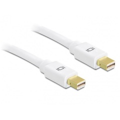 Delock Displayport mini M/M video jelkábel 1m fehér