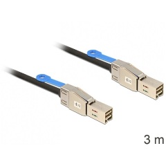 Delock SAS mini HD SFF-8644 M/M adatkábel 3m fekete