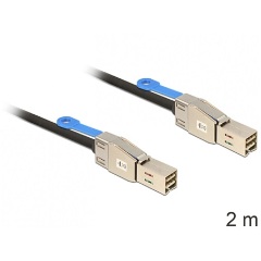 Delock SAS mini HD SFF-8644 M/M adatkábel 2m fekete