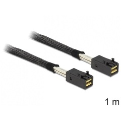 Delock SAS mini SFF-8643 -> SAS mni SFF-8643 M/M adatkábel 1m fekete