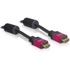 Delock HDMI 1.4 - HDMI 1.4 M/M video kábel 3m fekete High Speed