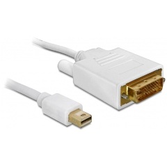 Delock Displayport mini -> DVI-D M/M video jelkábel 2m fehér