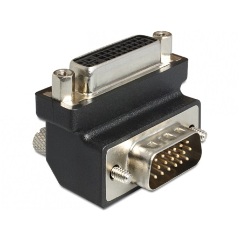 Delock DVI-I -> VGA F/M adapter 90° fekete