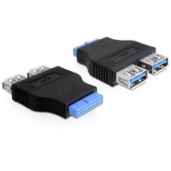 Delock USB-A 3.0 pinheader -> USB-A 3.0 F/F adapter