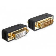 Delock DVI-I M/F adapter fekete