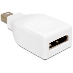 Delock Displayport mini 1.2 -> Displayport 1.2 M/F adapter fehér