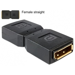 Delock Displayport F/F adapter fekete