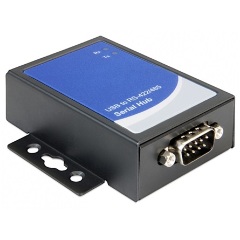 Delock USB-A 2.0 -> Serial RS-422/485 F/M adapter fekete