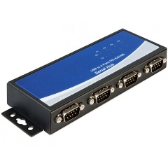 Delock USB-B 2.0 -> Serial RS-422/485 F/M adapter fekete