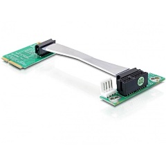 Delock mini PCI-E x1 -> PCI-E x1 Riser card (9cm, bal)