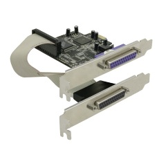 Delock PCI-E x1 - 2 portos párhuzamos port IO vezérlő
