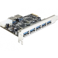 Delock PCI-E x1 - 5+2 portos USB3.0 IO vezérlő