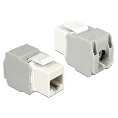 Delock RJ45 -> LSA CAT6 F/F Keystone modul fehér