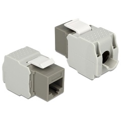 Delock RJ45 -> LSA CAT6 F/F Keystone modul szürke