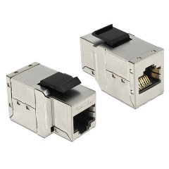 Delock RJ45 - RJ45 F/F keystone modul Cat.6A