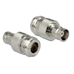 Delock N -> BNC M/M adapter nikkel