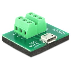 Delock USB-B 2.0 micro -> Terminal block 6pin F/F adapter