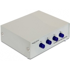 Delock 4 portos serial RS-232 switch manuális
