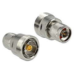 Delock N -> 7/16 M/M adapter nikkel