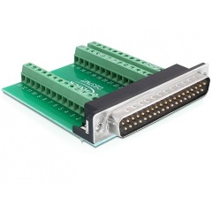 Delock Sub-D 37pin -> Terminal block 39pin M/F adapter