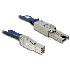 Delock SAS mini SFF-8644 -> SAS mini SFF-8088 M/M adatkábel 2m fekete