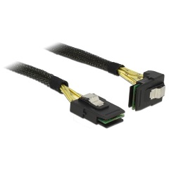 Delock SAS mini SFF-8087 M/M adatkábel 1m egyenes/90°