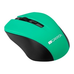 Canyon MW-1 optikai vezeték nélküli egér zöld-fekete