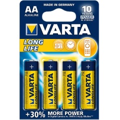 Varta Longlife AA (LR6) alkáli elem 4db