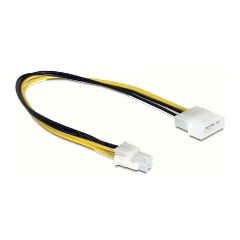 Delock Molex Power 4pin -> Power 4pin M/F adapter