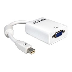 Delock Displayport mini -> VGA M/F konverter fehér