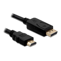 Delock Displayport -> HDMI M/M video jelkábel 5m fekete