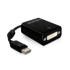 Delock Displayport -> DVI-I M/F adapter fekete