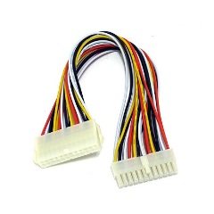 Goobay ATX 24-pin -> ATX 24pin M/F tápkábel hosszabbító 0.3m