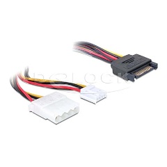 Delock SATA Power -> Molex Power 4pin Floppy Power M/F adapter