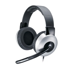 Genius HS-05A stereo headset fekete-ezüst