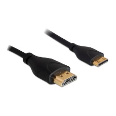 Delock HDMI 1.4 -> HDMI mini C M/M video jelkábel 1m lapos