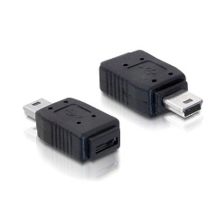 Delock USB-B 2.0 mini 5pin -> USB-A 2.0 / USB-B micro M/F adapter