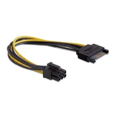 Delock SATA Power -> Power 6pin PCIe M/M adapter