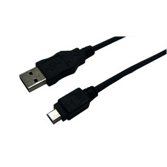 LogiLink USB-A 2.0 -> USB-B 2.0 mini 5pin M/M adatkábel 3m fekete